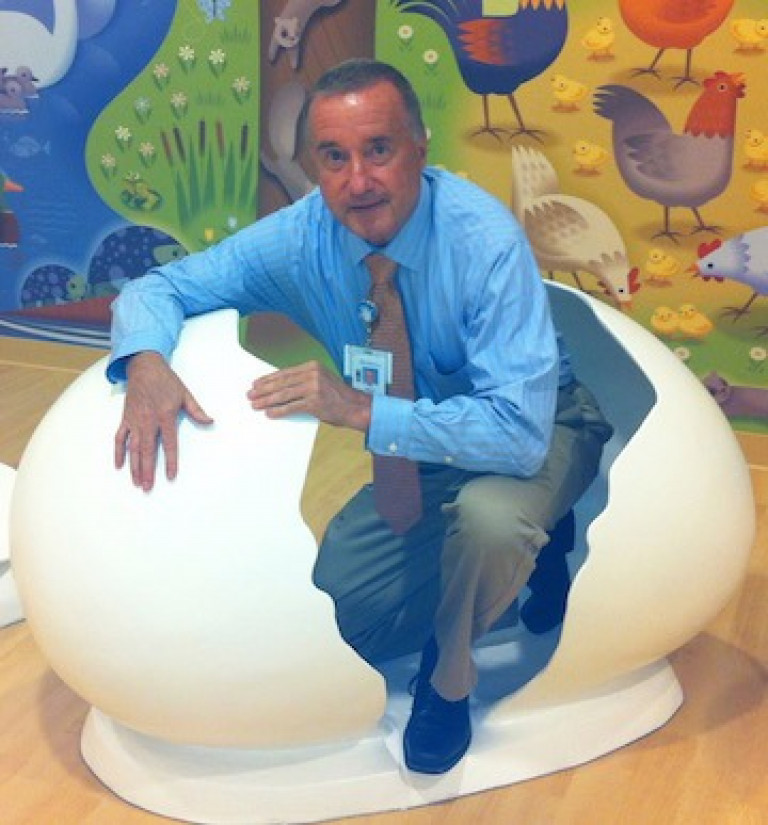 Bruce at Lurie Children's Hospital, 2012.